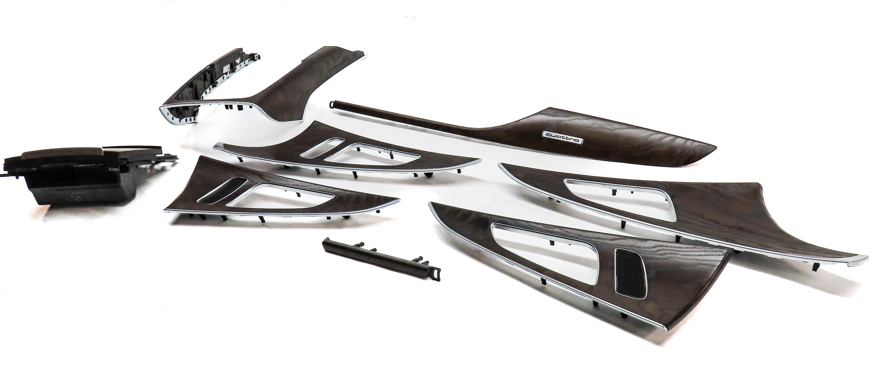 2016 AUDI A6 (C7) INTERIOR DASH CENTER CONSOLE DOOR TRIM SET/8 (Ash) — exact item pictured